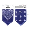 Party šatka bandana bavlnená tmavomodrá 54x54 cm