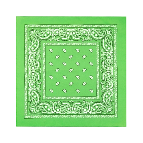 Bandană de petrecere din bumbac verde 54x54 cm