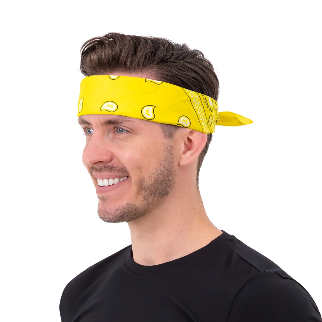 Party šatka bandana žltá na kostým a fotokútik