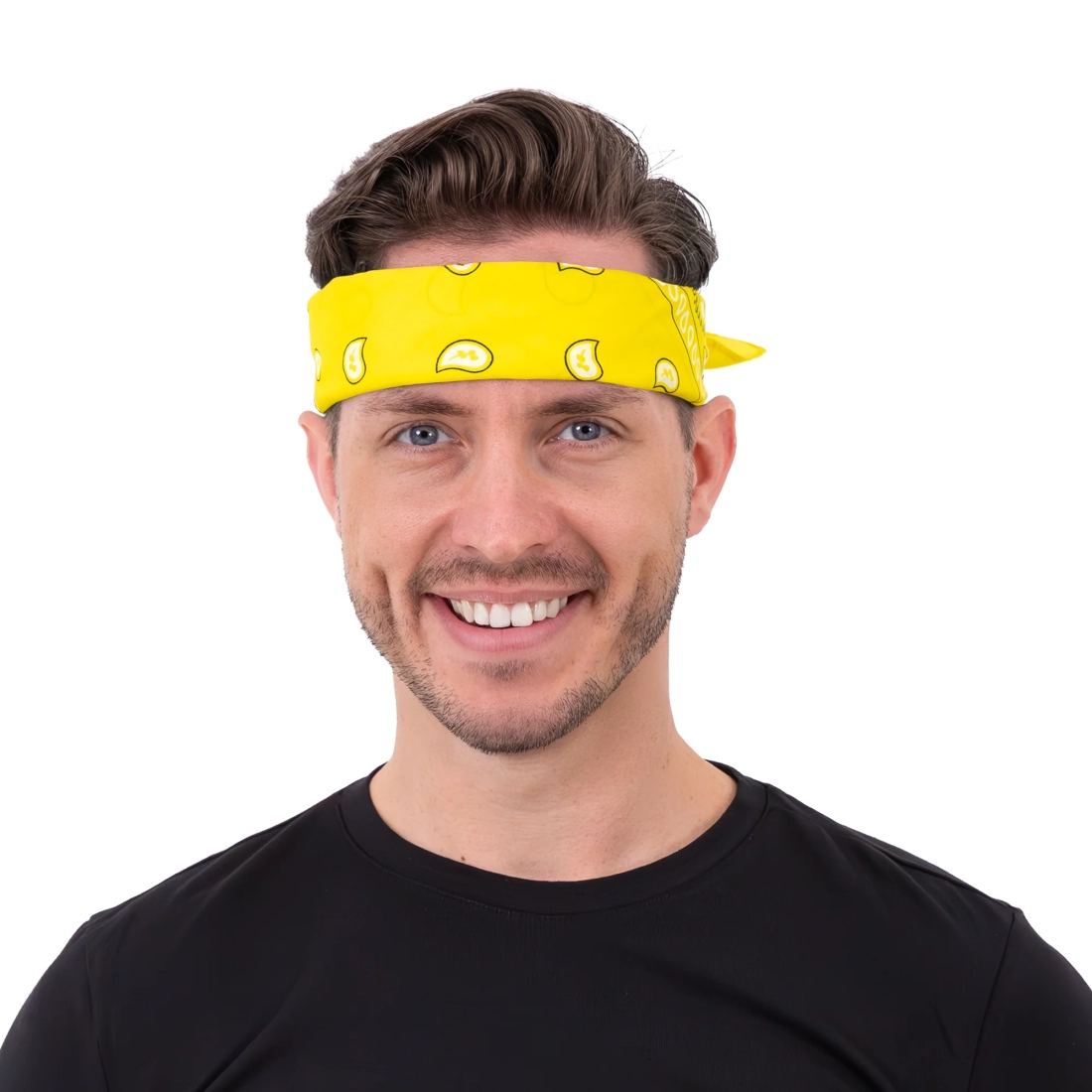 Party šatka bandana žltá na kostým a fotokútik