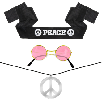 Párty sada hippie doplňků, 3 díly