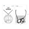 Party set nakita – ogrlica i naušnice s natpisom peace, srebrni