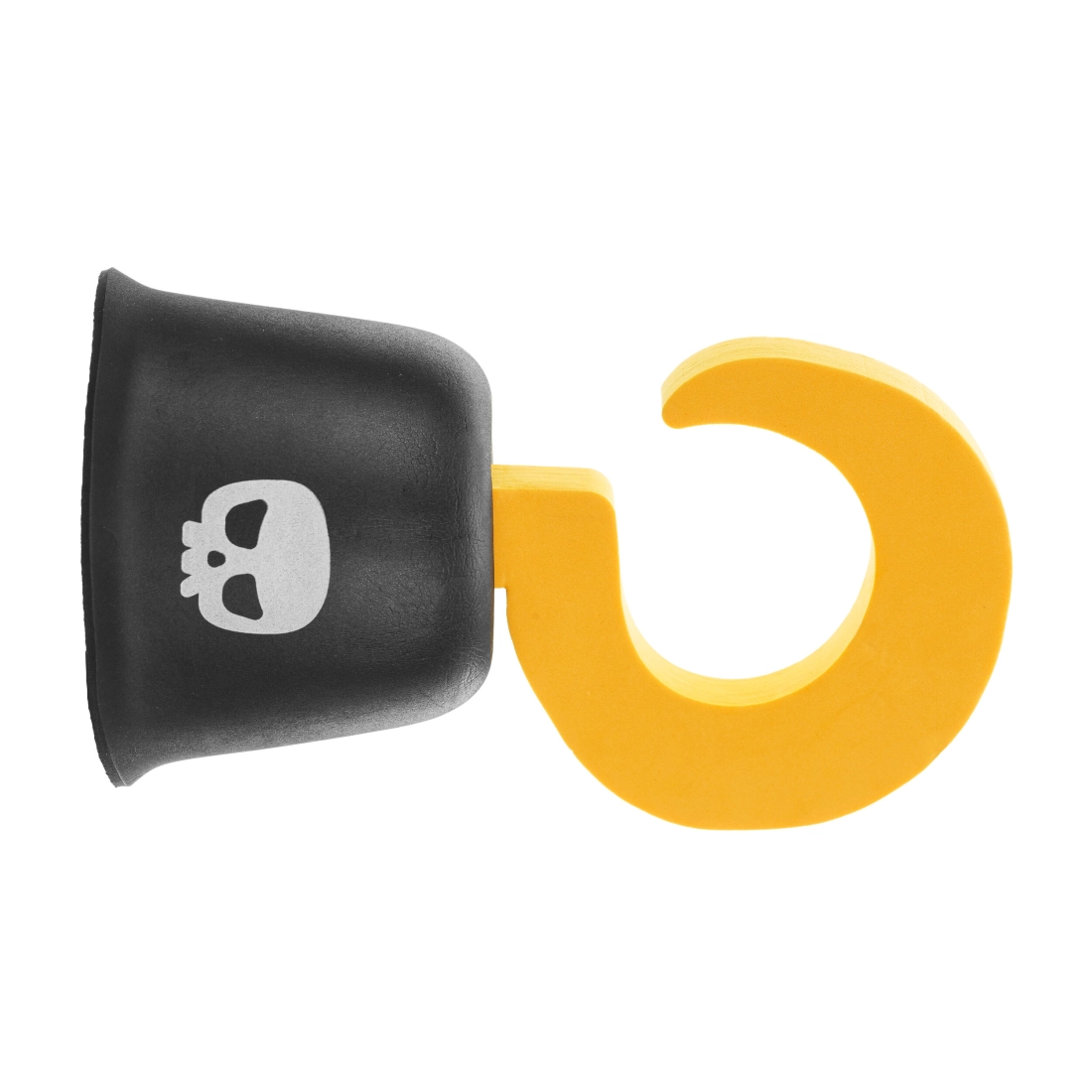 Penasti piratski kavelj 23 cm – črno-rumen kostumski dodatek