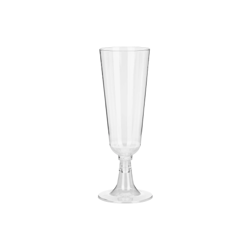 Pahare din plastic pentru șampanie 150 ml – set 8 bucăți, transparente