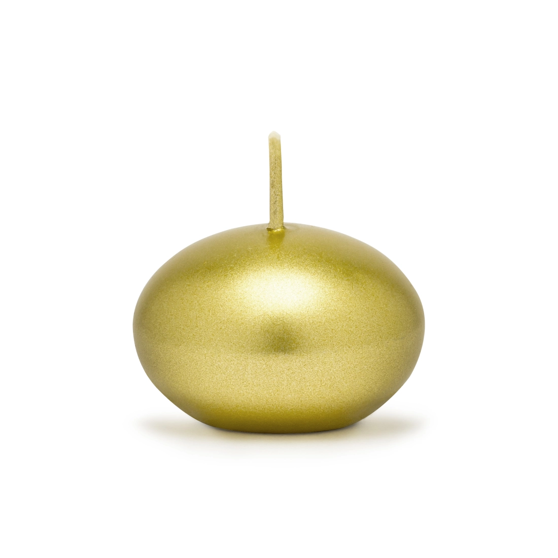 Plavajoče sveče za vodo, zlate kovinske Ø4 cm – 50 kos