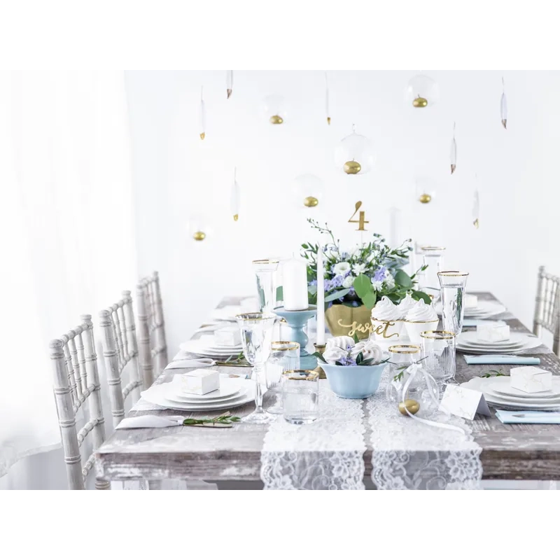 Plavajoče sveče za vodo, zlate kovinske Ø4 cm – 50 kos