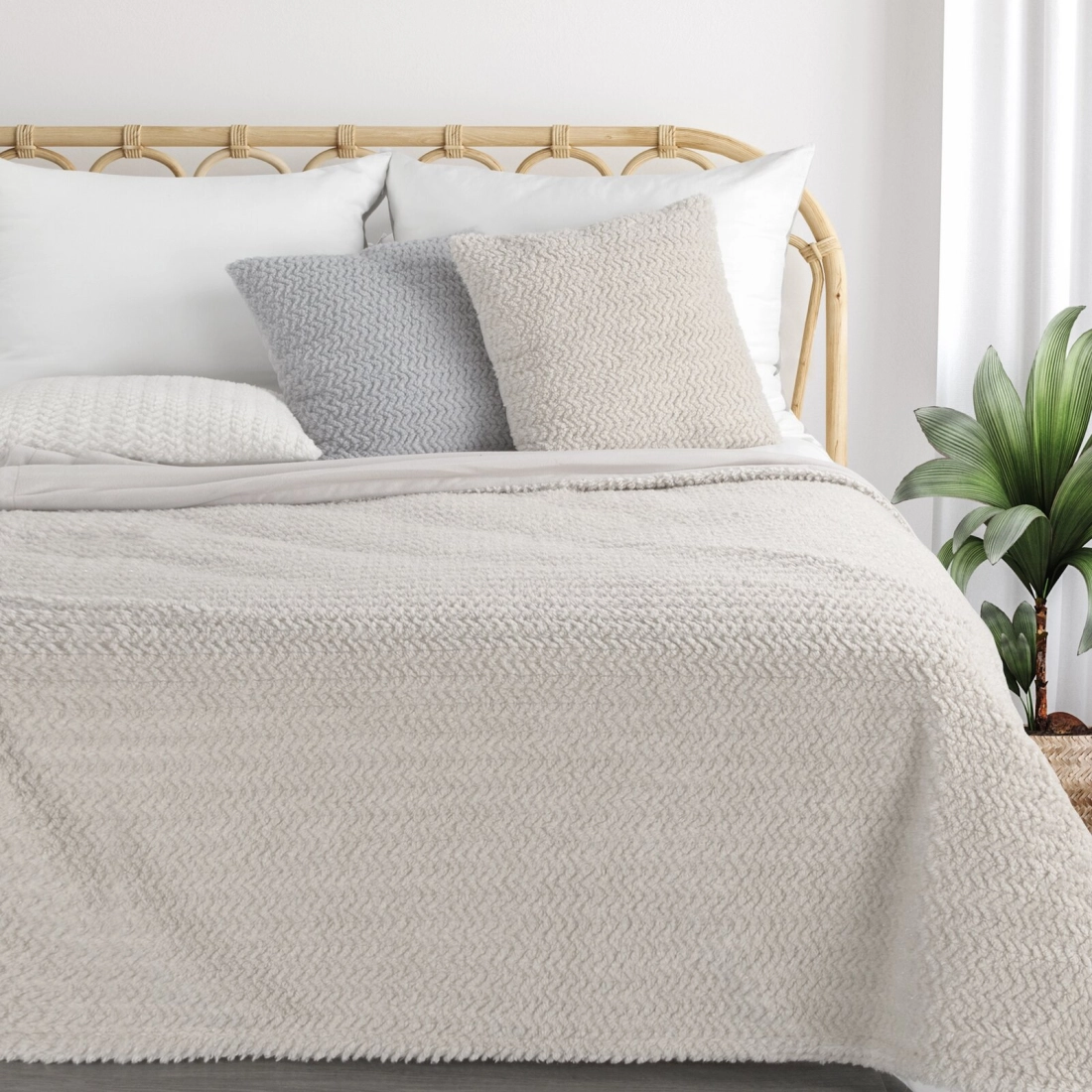 Prehoz 130x170 cm hrejivý, krémový