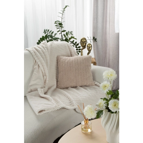 Prehoz 130x170 cm hrejivý, krémový