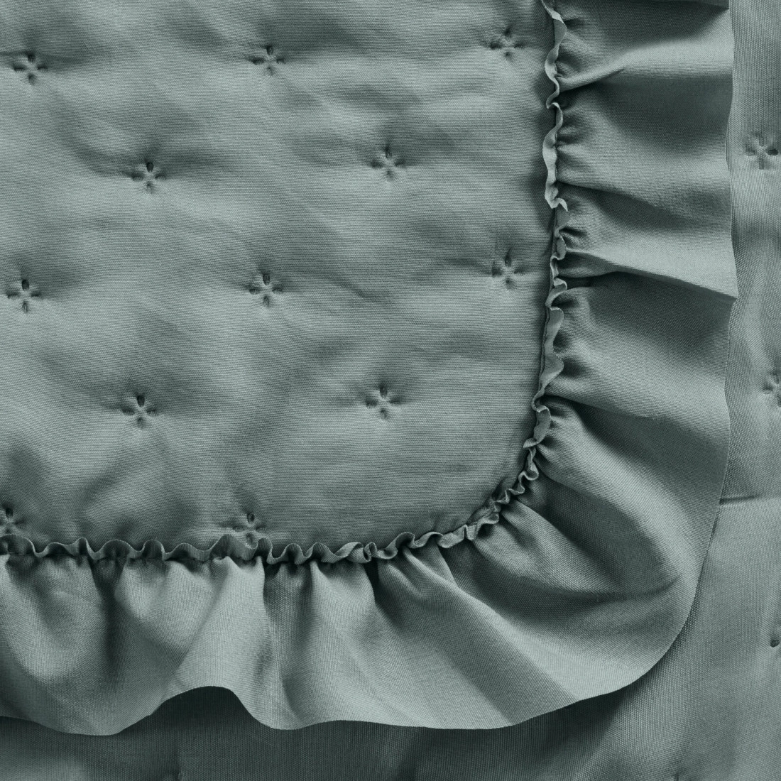 Mikrovláknový přehoz s volánem 170x210 cm, šalvějový