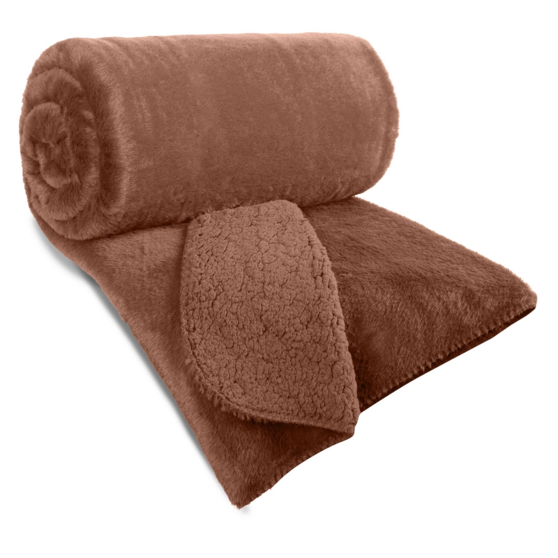 Prehoz 170x210 cm obojstranný, svetlohnedý