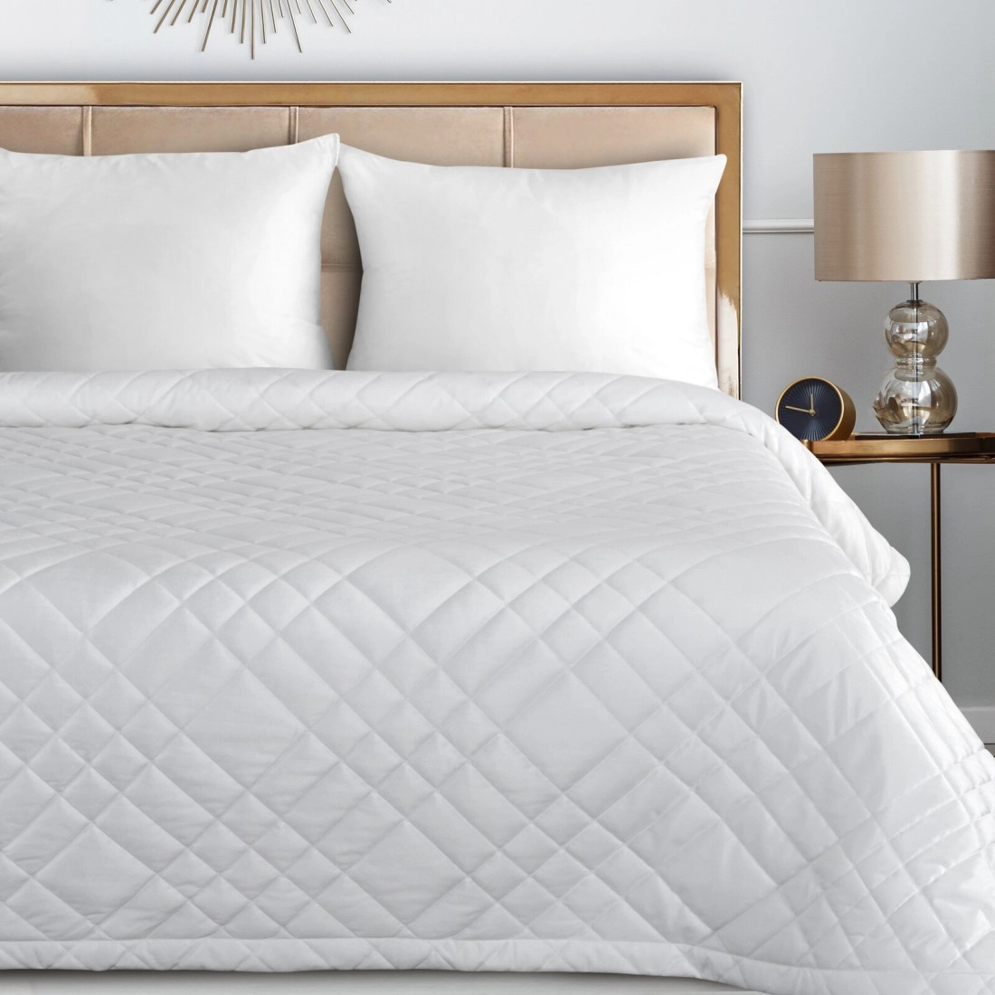 Prehoz 170x210 cm velúrový, biely