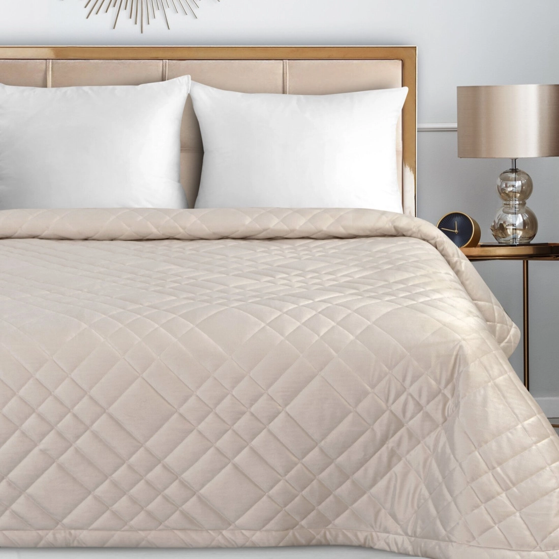 Prehoz 170x210 cm velúrový, krémový