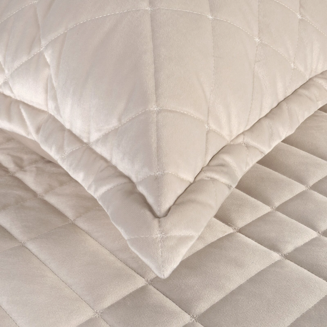 Prehoz 170x210 cm velúrový, krémový