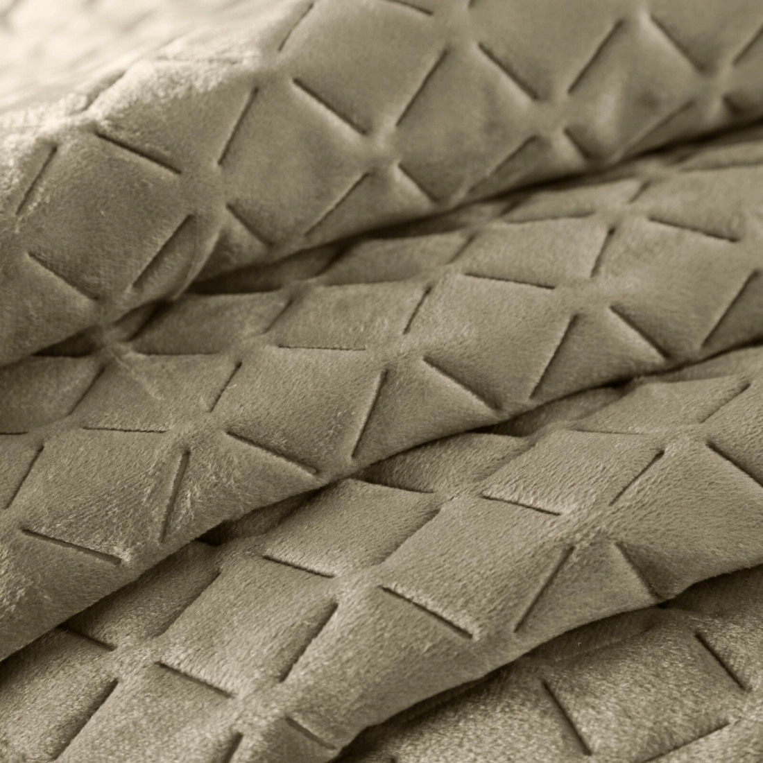 Prehoz 200x220 cm s geometrickým vzorom, tmavobéžový