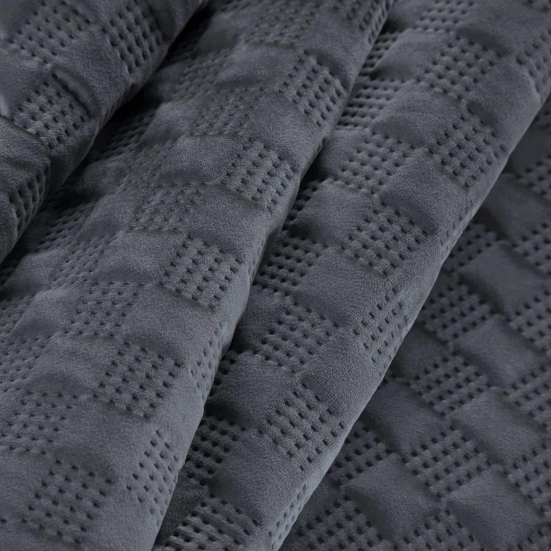 Prehoz 200x220 cm velúrový, grafitový