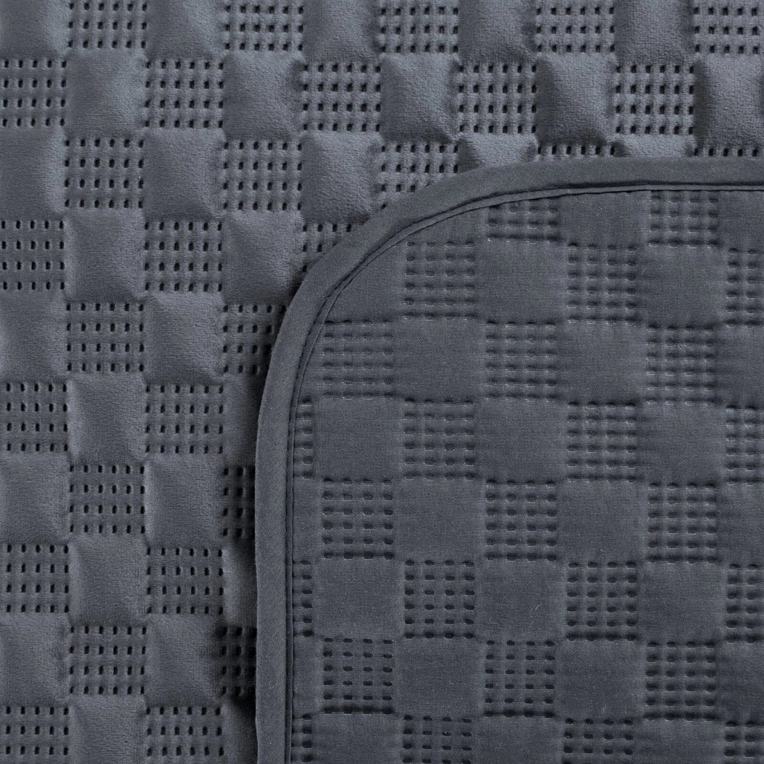 Prehoz 200x220 cm velúrový, grafitový