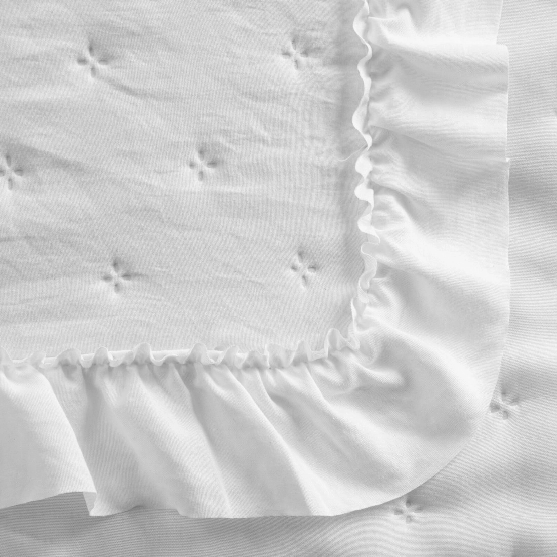 Prehoz 220x240 cm mikrovláknový, biely