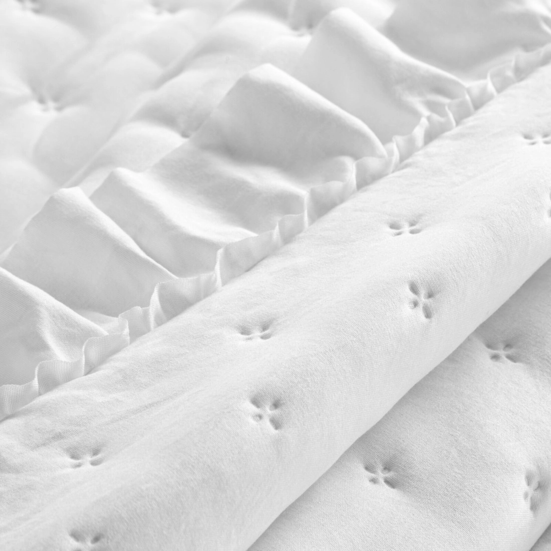 Prehoz 220x240 cm mikrovláknový, biely