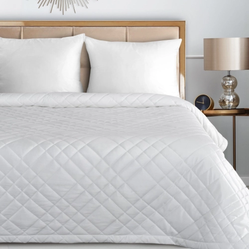 Prehoz 220x240 cm velúrový, biely