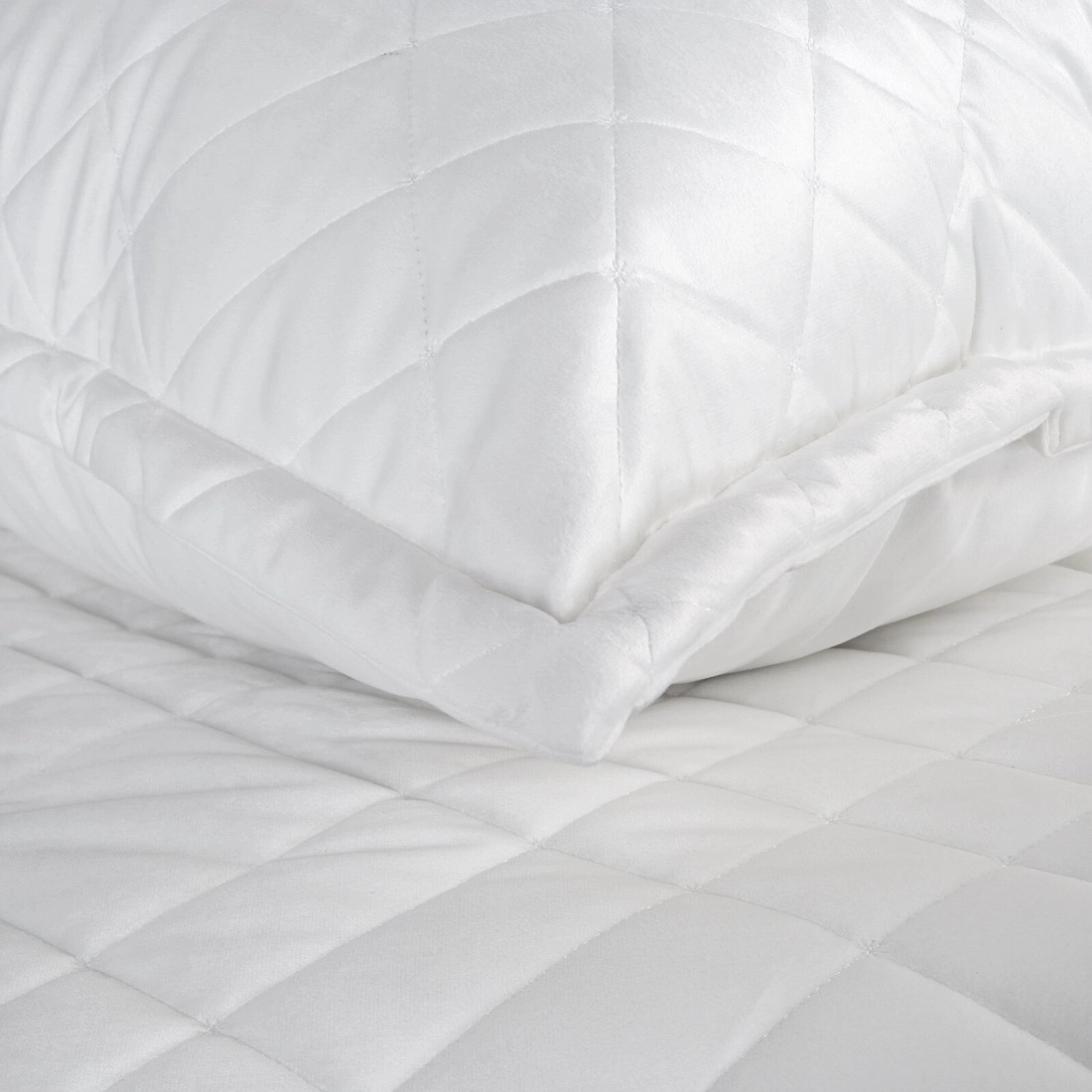 Prehoz 220x240 cm velúrový, biely