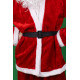 Prémiový kostým Santa Clausa červeno-biely, veľkosť 170–190 cm