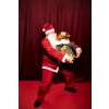 Prémium Mikulás jelmez piros-fehér, 170–190 cm méret