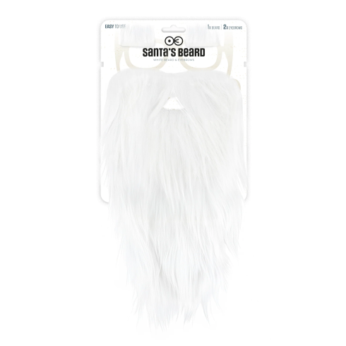 Sada falošné obočie a brada so fúzmi Santa na Vianoce