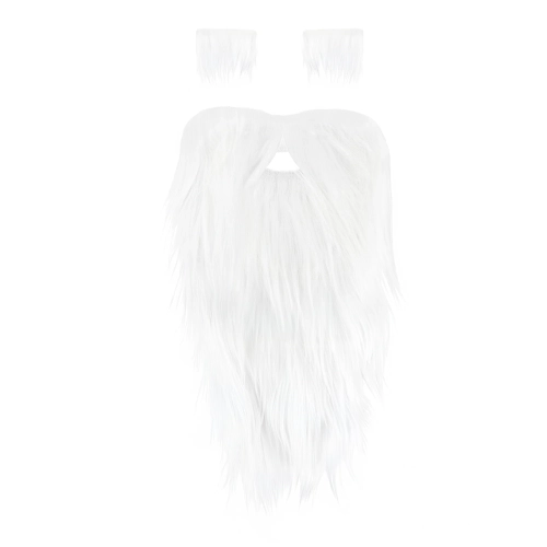 Set barbă falsă cu mustață și sprâncene Santa pentru Crăciun