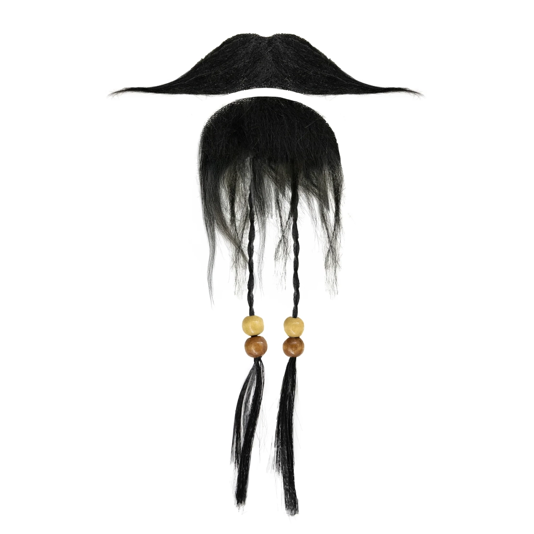 Samolepiaca pirátska brada a fúzy na párty 2 ks