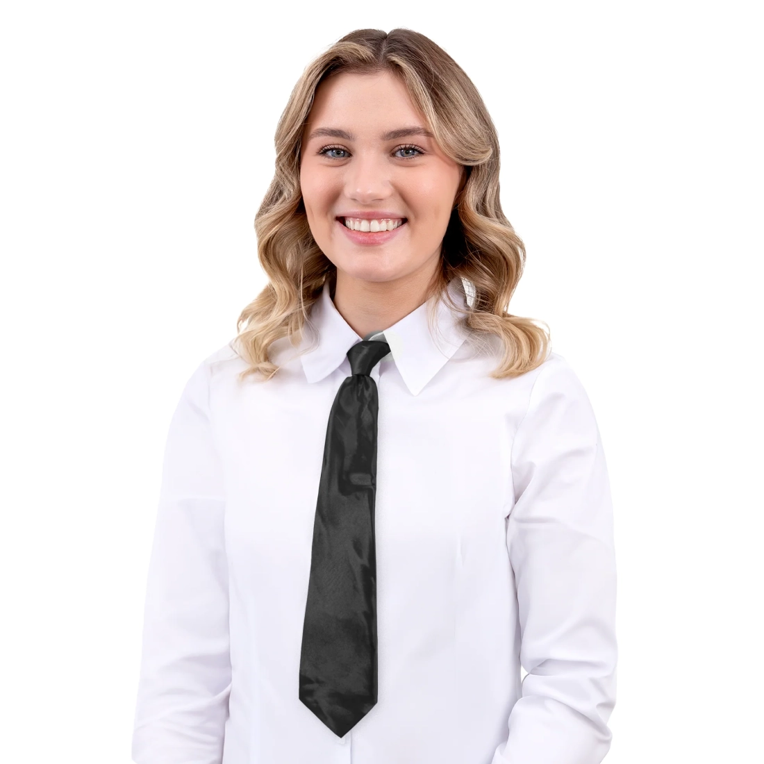 Saten kravata crna za party