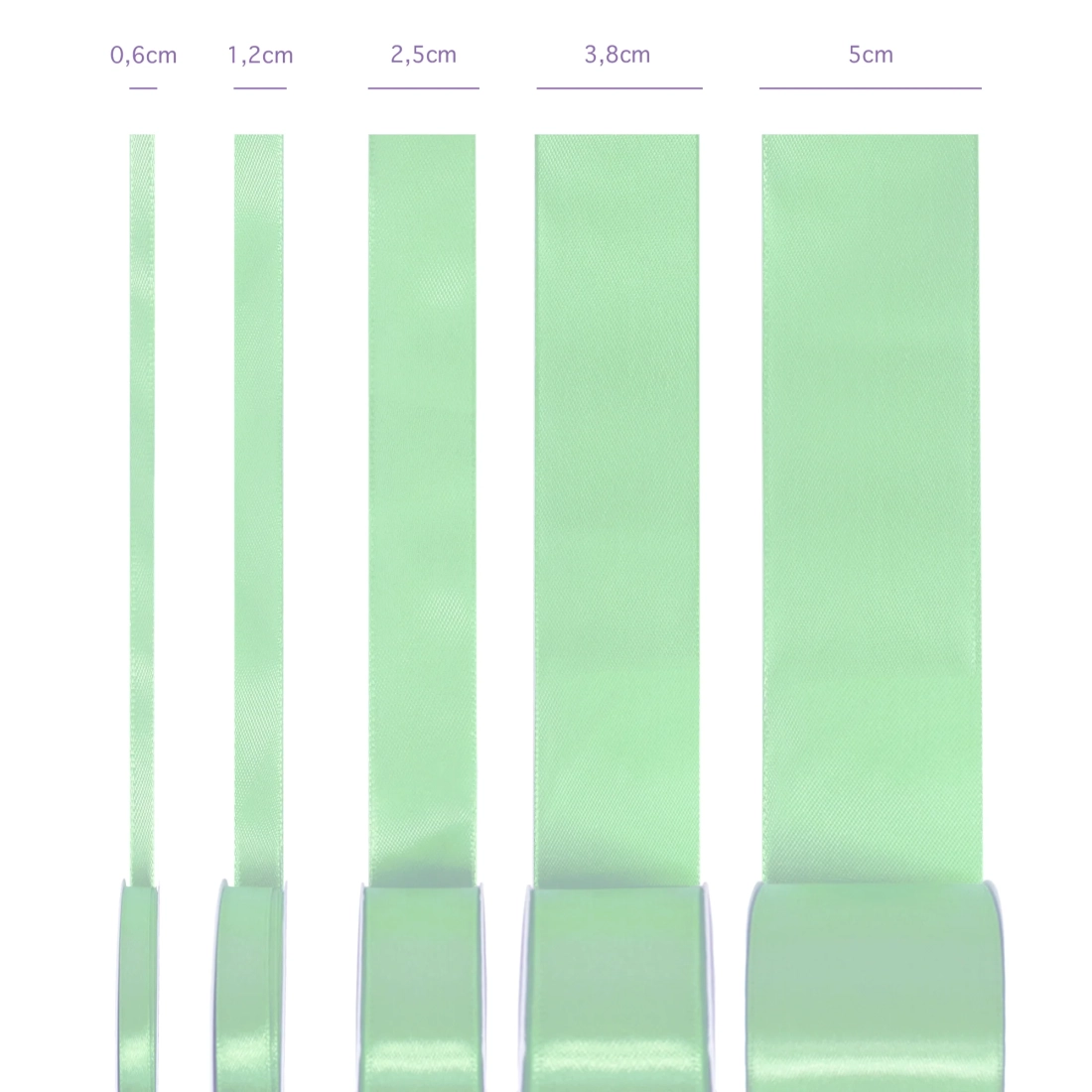 Saténová stuha mentolová 1,2x2300 cm dekoračná