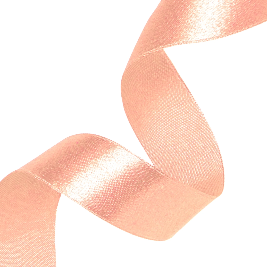 Saténová dekorační stuha lososová 5 cm