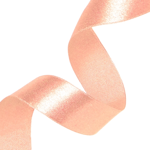 Panglică satinată decorativă somon 5 cm