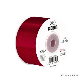 Saténová stuha burgundská 3,8×2300 cm na dekoraci