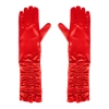 Piros szatén partykesztyű 42 cm