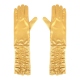 Saténové rukavičky zlaté na párty