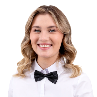 Črn satenski metuljček za praznovanja