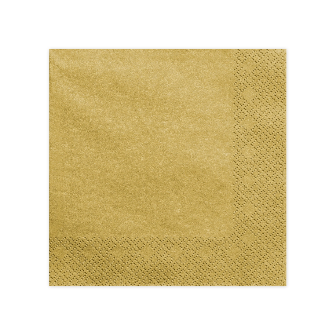3-slojne zlate metalne serviete 40 x 40 cm – 20 kosov