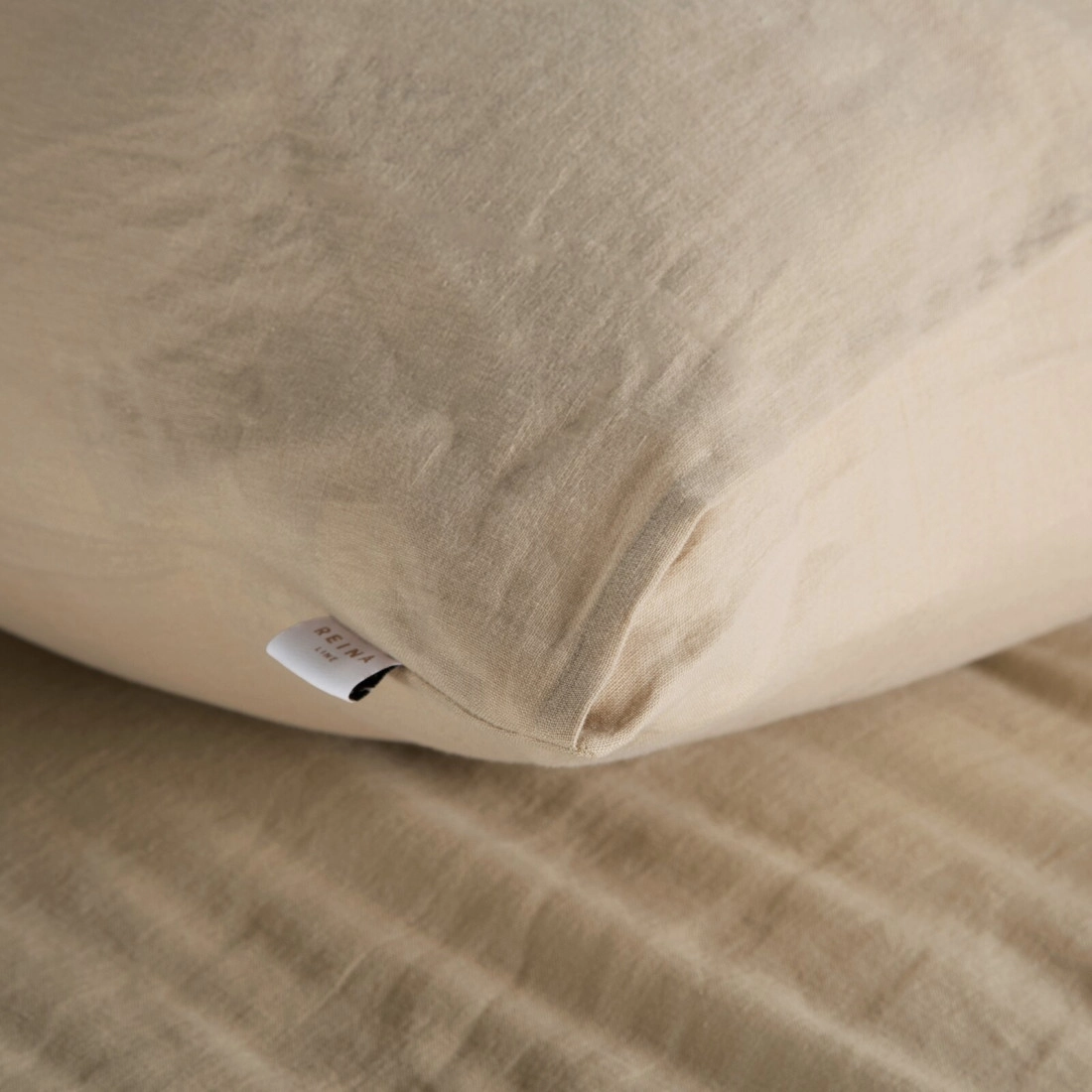 Set obliečok 220x200 cm ľanovo bavlnený béžový