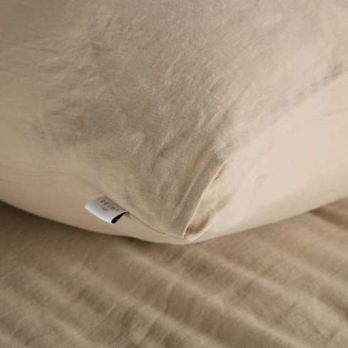 Set obliečok 220x200 cm ľanovo bavlnený béžový
