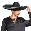 Mexické sombrero se stříbrným lemem na párty
