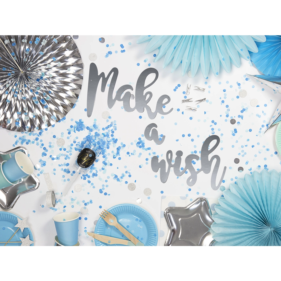 Srebrni bleščeči zapiči za cupcakes Zvezde, 6 kosov, 11,5 cm