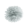 Srebrn papirnat pompon za okrasitev, 25 cm