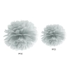 Srebrn papirnat pompon za okrasitev, 25 cm
