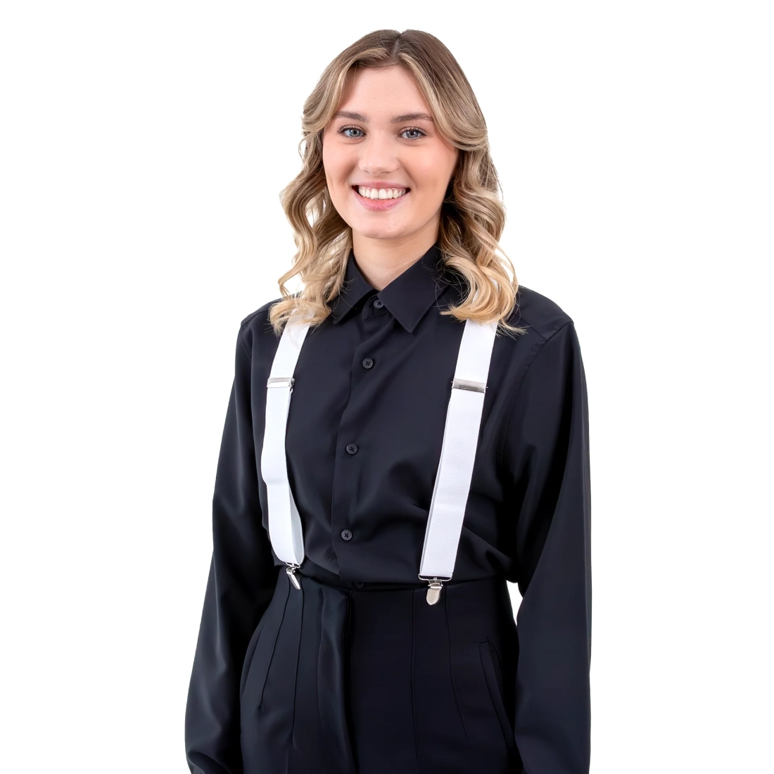 Breteli albe universale pentru pantaloni