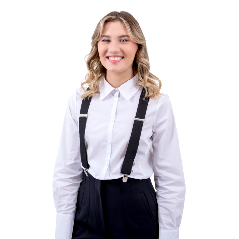 Črne naramnice za hlače za kostumsko zabavo