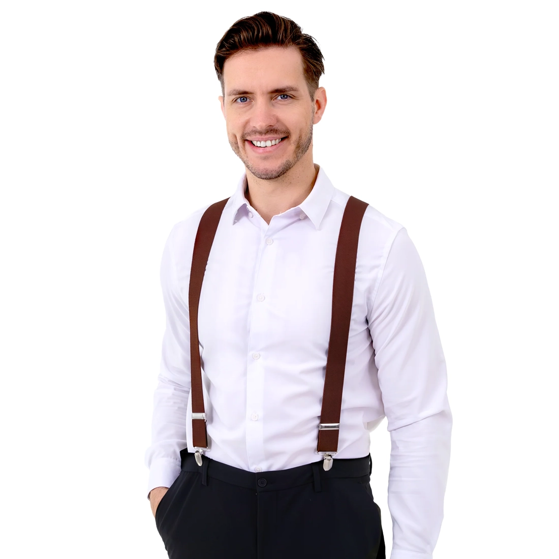 Rjave naramnice za hlače za tematsko zabavo