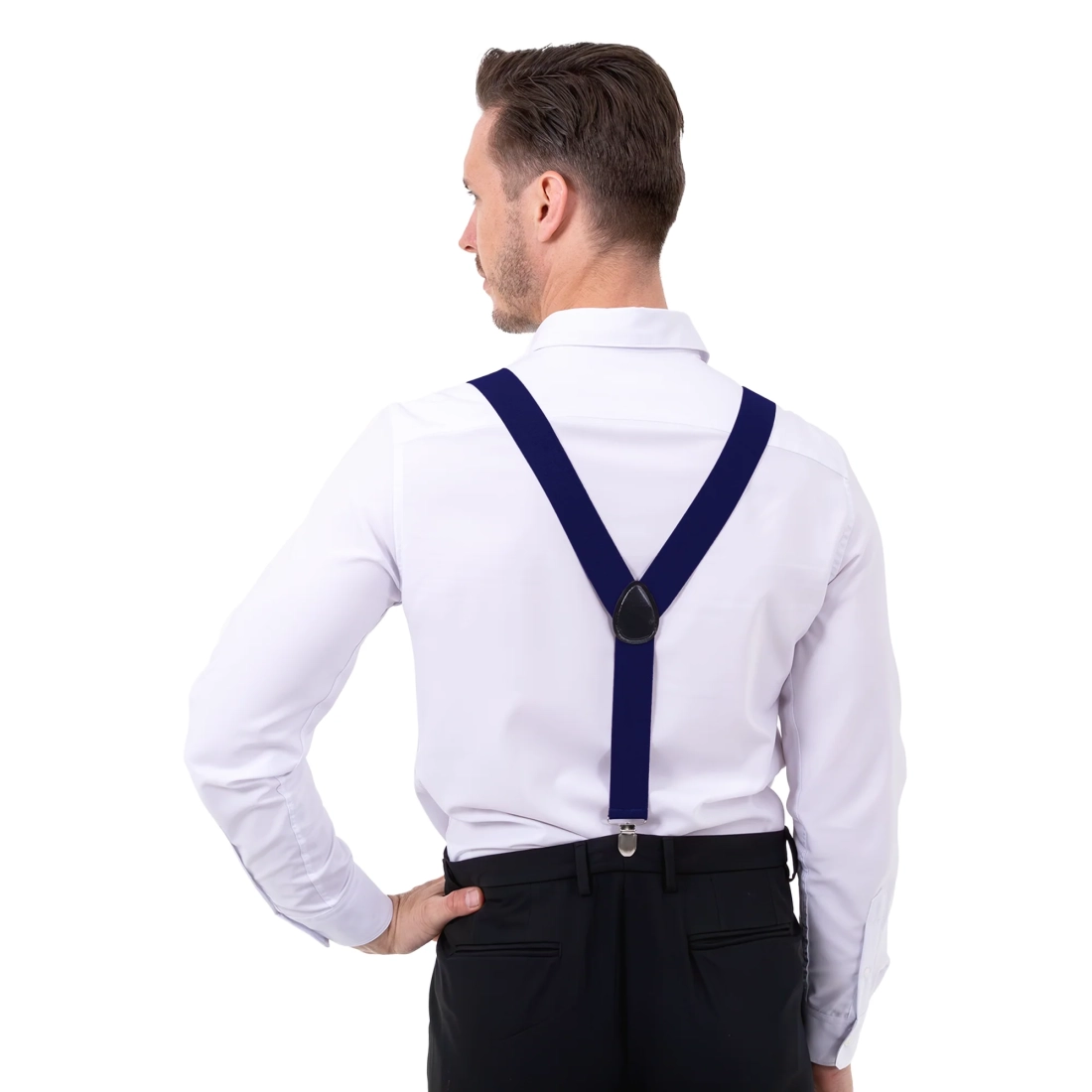 Univerzalne tamnoplave naramenice za hlače