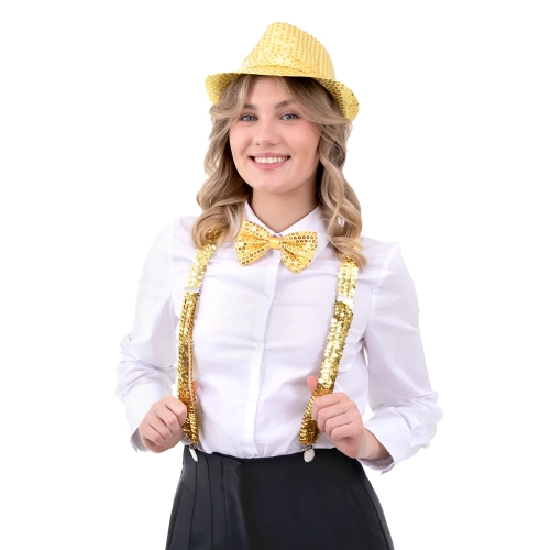 Breteli aurii sclipitoare pentru petrecere