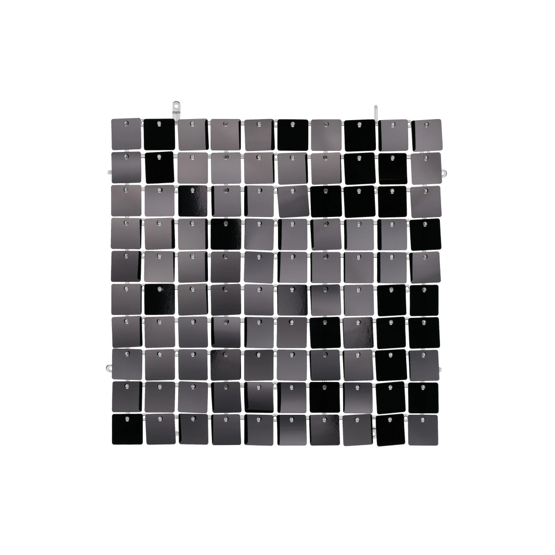 Bleščeča plošča za foto steno, črna, kvadratna, 30x30 cm